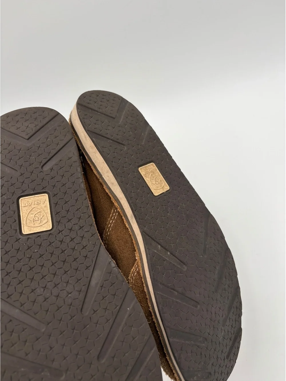 Ariat Cruiser Patriot Men's 8.5B Brown Suede and Canvas Slip-On Shoes American